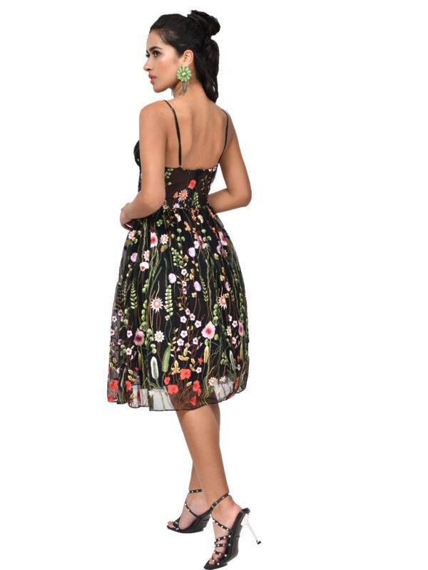 Black Flora Dress