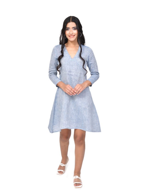 Sky Linen Dress