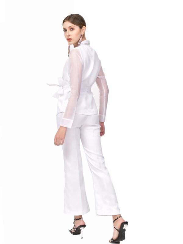 White Organza Pant Suit